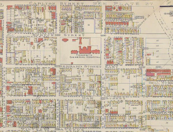 Goad Atlas 1893 showing hospital grounds